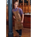 ‘ARTISAN’ REAL LEATHER CROSS BACK BIB APRON