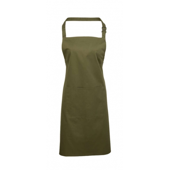 ‘COLOURS’ BIB APRON WITH POCKET