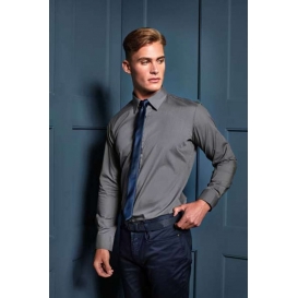 MEN’S LONG SLEEVE FITTED POPLIN SHIRT