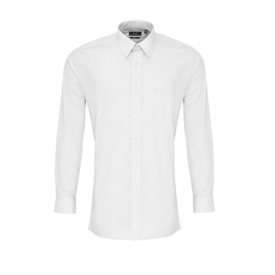 MEN’S LONG SLEEVE FITTED POPLIN SHIRT