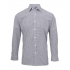 MEN'S LONG SLEEVE GINGHAM COTTON MICROCHECK SHIRT