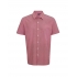 MEN'S SHORT SLEEVE GINGHAM COTTON MICROCHECK SHIRT