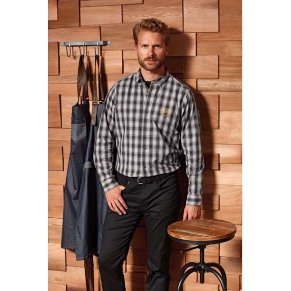 'MULLIGAN' CHECK - MEN'S LONG SLEEVE COTTON SHIRT
