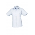 WOMEN'S SHORT SLEEVE POPLIN BLOUSE