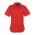 WOMEN'S SHORT SLEEVE POPLIN BLOUSE