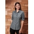 WOMEN'S CROSS-DYE ROLL SLEEVE POPLIN BAR SHIRT