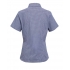 WOMEN'S SHORT SLEEVE GINGHAM MICROCHECK SHIRT