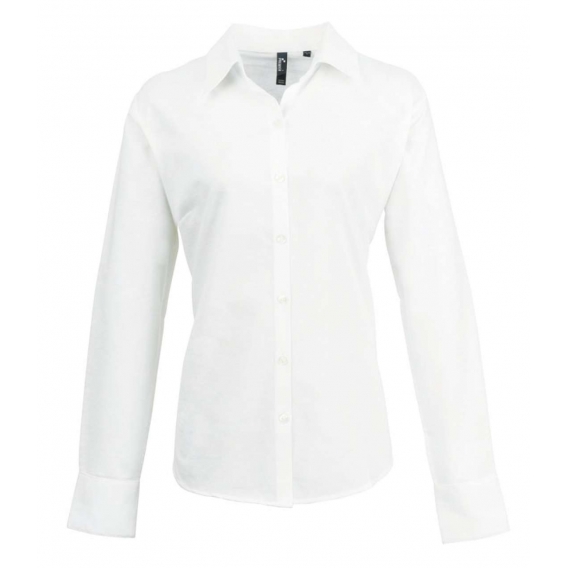 WOMEN'S LONG SLEEVE SIGNATURE OXFORD BLOUSE
