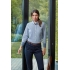 WOMEN'S COTTON RICH OXFORD STRIPES SHIRT