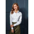 WOMEN'S STRETCH-FIT COTTON POPLIN LONG SLEEVE SHIRT