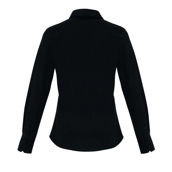 WOMEN'S STRETCH-FIT COTTON POPLIN LONG SLEEVE SHIRT