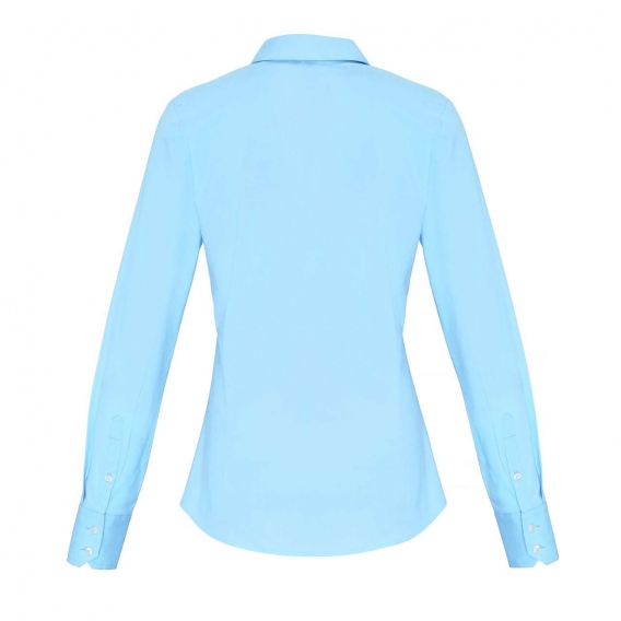 WOMEN'S STRETCH-FIT COTTON POPLIN LONG SLEEVE SHIRT