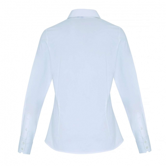 WOMEN'S STRETCH-FIT COTTON POPLIN LONG SLEEVE SHIRT
