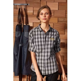 'MULLIGAN' CHECK - WOMEN'S LONG SLEEVE COTTON SHIRT