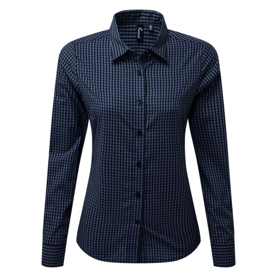 'MAXTON' CHECK WOMEN'S LONG SLEEVE SHIRT