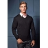 'ESSENTIAL' ACRYLIC MEN'S V-NECK SWEATER