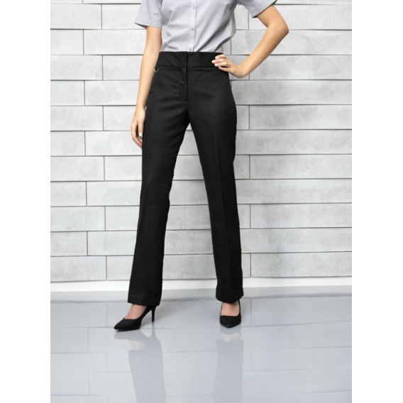 EXTRA LONG LADIES FLAT FRONT HOSPITALITY TROUSER