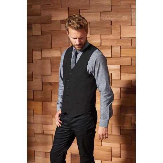 MEN’S LINED POLYESTER WAISTCOAT