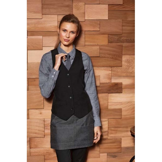 WOMEN'S LINED POLYESTER WAISTCOAT