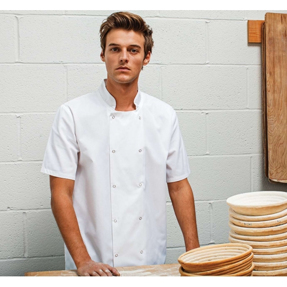 CHEF'S SHORT SLEEVE STUD JACKET