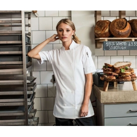 WOMEN'S SHORT SLEEVE CHEF'S JACKET