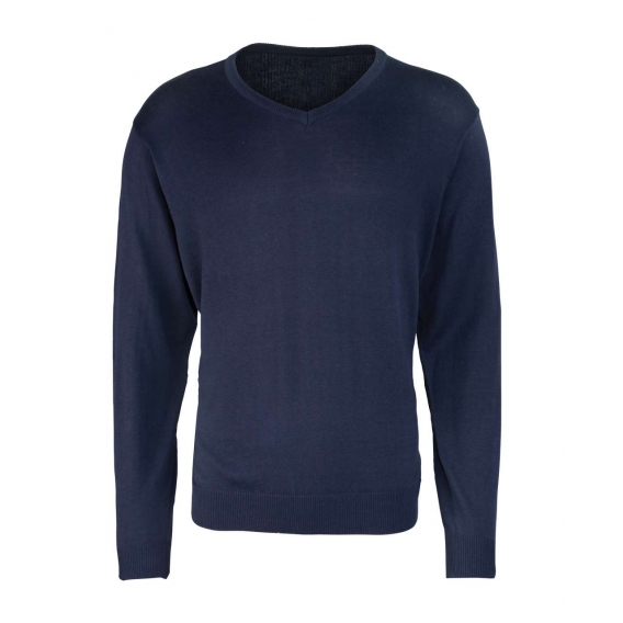 MEN'S KNITTED V-NECK SWEATER