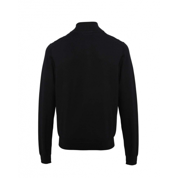 MEN'S QUARTER-ZIP KNITTED SWEATER