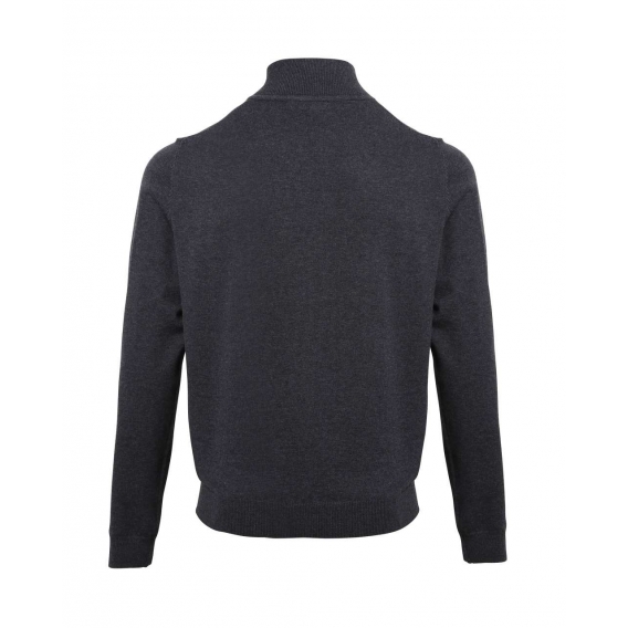 MEN'S QUARTER-ZIP KNITTED SWEATER