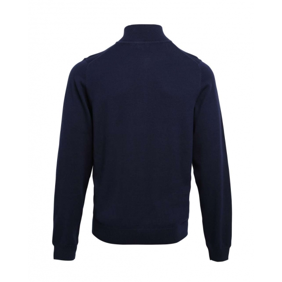 MEN'S QUARTER-ZIP KNITTED SWEATER