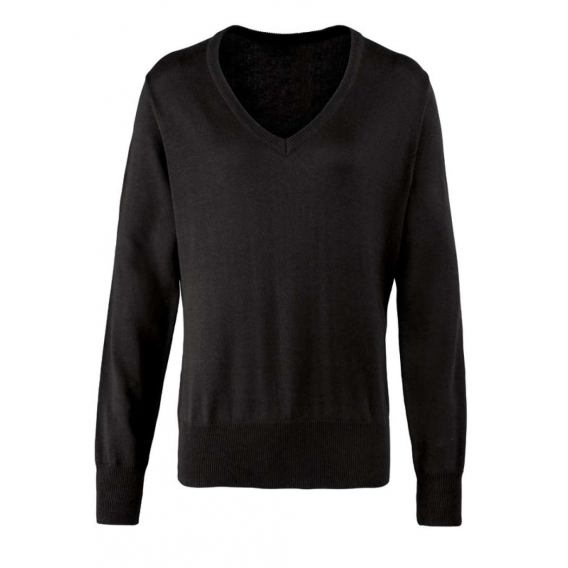 WOMEN'S KNITTED V-NECK SWEATER