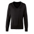 WOMEN'S KNITTED V-NECK SWEATER