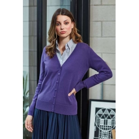 WOMEN'S BUTTON-THROUGH KNITTED CARDIGAN