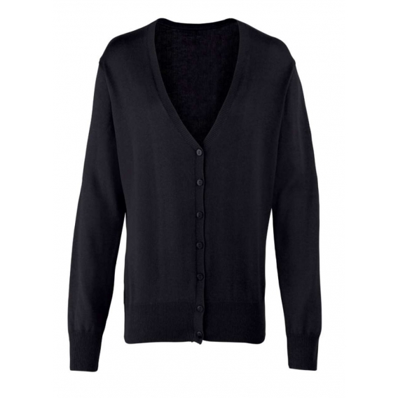 WOMEN'S BUTTON-THROUGH KNITTED CARDIGAN