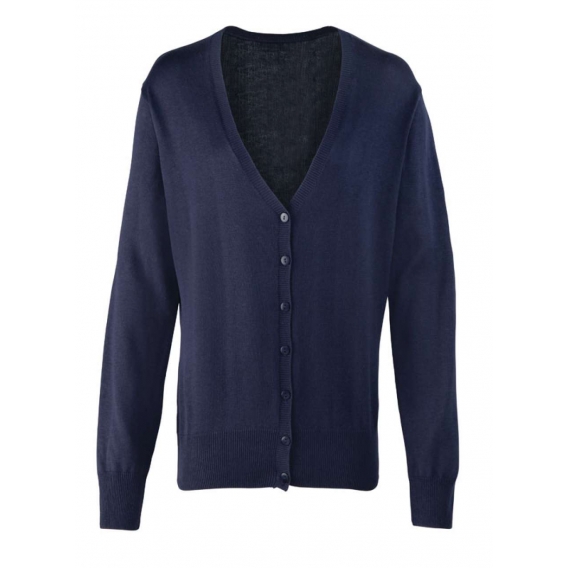 WOMEN'S BUTTON-THROUGH KNITTED CARDIGAN