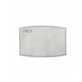 PM2.5 ACTIVATED CARBON MASK FILTER - 1 UNIT->10PCS