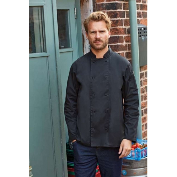 CHEF'S LONG SLEEVE COOLCHECKER® JACKET WITH MESH BACK PANEL