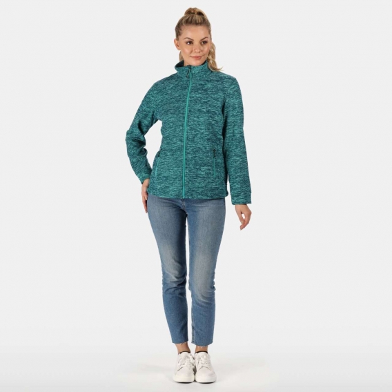 THORNLY WOMEN - FULL ZIP MARL FLEECE