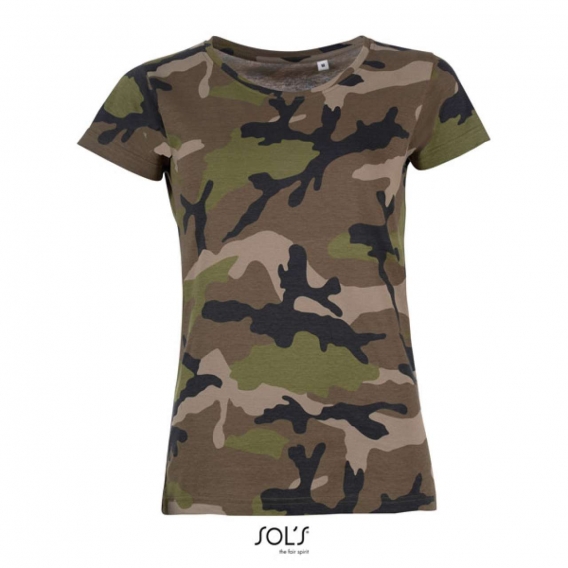 CAMO WOMEN - ROUND COLLAR T-SHIRT