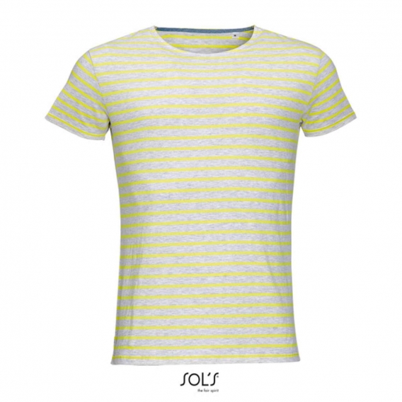 MILES MEN - ROUND NECK STRIPED T-SHIRT