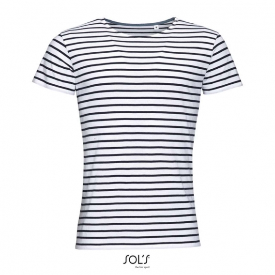 MILES MEN - ROUND NECK STRIPED T-SHIRT