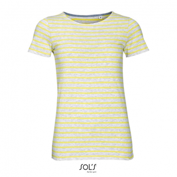 MILES WOMEN - ROUND NECK STRIPED T-SHIRT