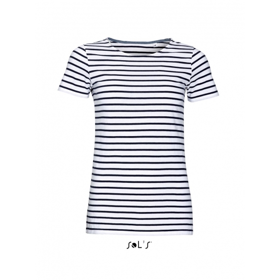 MILES WOMEN - ROUND NECK STRIPED T-SHIRT