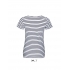 MILES WOMEN - ROUND NECK STRIPED T-SHIRT
