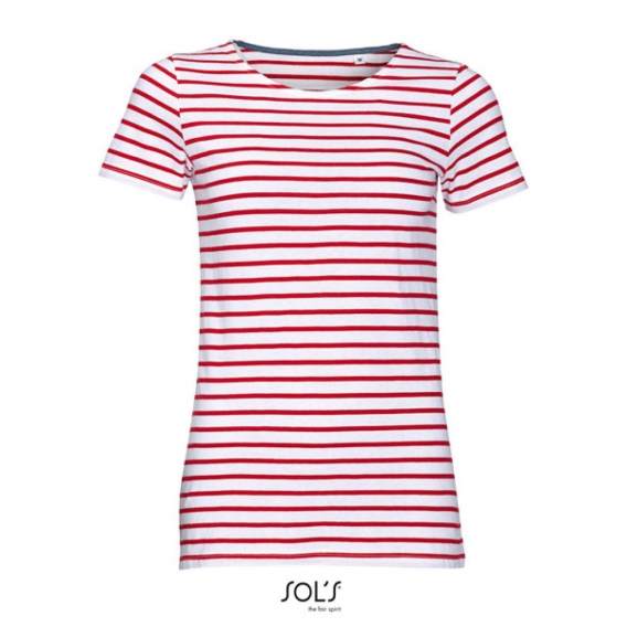 MILES WOMEN - ROUND NECK STRIPED T-SHIRT