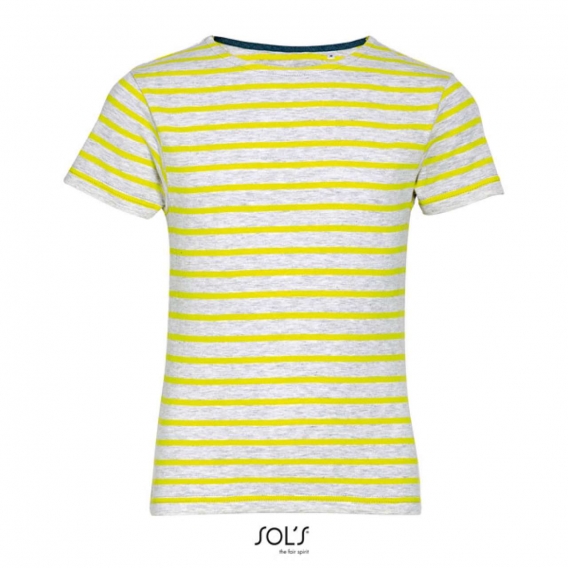 MILES KIDS - ROUND NECK STRIPED T-SHIRT