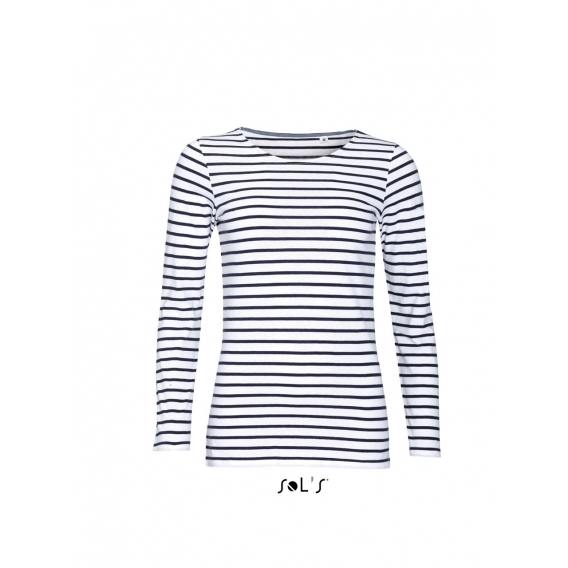 MARINE WOMEN - LONG SLEEVE STRIPED T-SHIRT