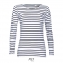 MARINE WOMEN - LONG SLEEVE STRIPED T-SHIRT