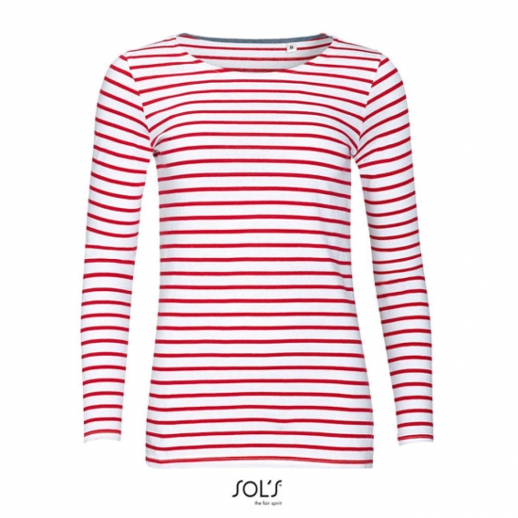 MARINE WOMEN - LONG SLEEVE STRIPED T-SHIRT