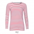MARINE WOMEN - LONG SLEEVE STRIPED T-SHIRT