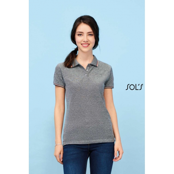PANAME WOMEN - HEATHER POLO SHIRT